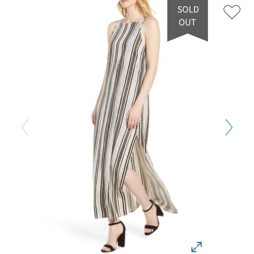 🌴 Cupcakes and cashmere Corbin stripe maxi dress